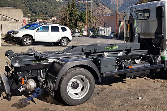Ampliroll sur porteur Fuso